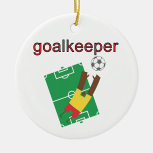 Goalkeeper T-shirts and Gifts Ceramic Ornament