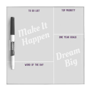 GOALS ACRYLIC WHITE BOARD