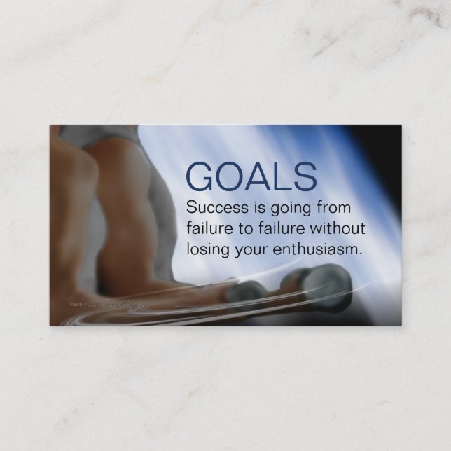 Goals Business Card (Front)