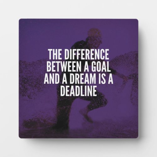 Goals Dreams And Deadline _ Workout Motivational Plaque