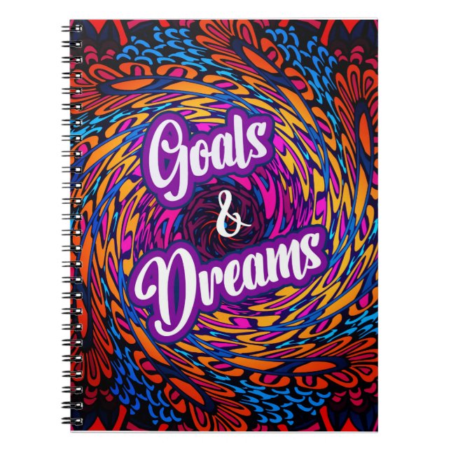 Goals & Dreams Notebook - Self Care Journal (Front)