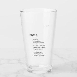 Goals Glass Tumbler