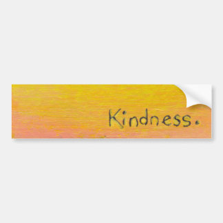 Goals love kindness fun colorful original word art bumper sticker