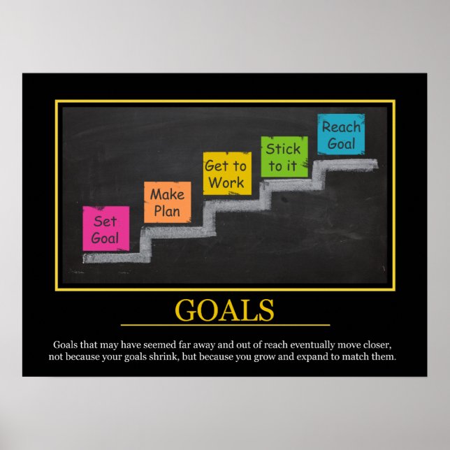 GOALS - Motivational Print for Kids (Front)