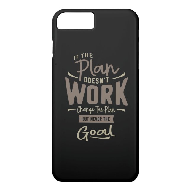 Goals - Motivational Quotes Case-Mate iPhone Case (Back)