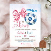 Goals or Bows Gender Reveal 
