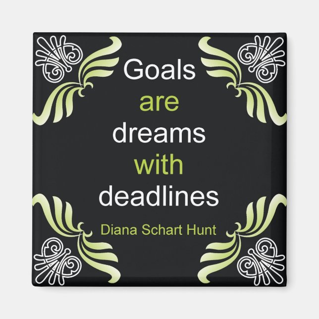 Goals Quotation Magnet (Front)