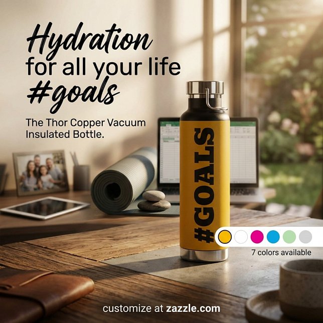 #GOALS WATER BOTTLE (Creator Uploaded)