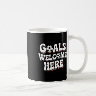 Goals Welcome Here Retro Soccer _2  Coffee Mug