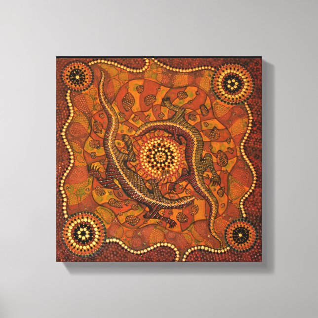 Goanna Dreaming Canvas Print (Front)