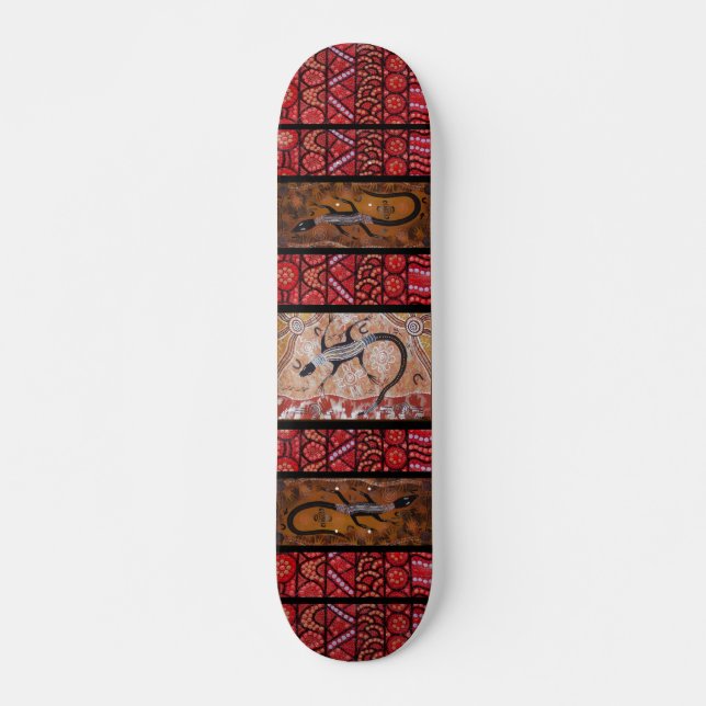Goanna Dreaming Skateboard. Skateboard (Front)