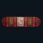 Goanna Dreaming Skateboard. Skateboard<br><div class="desc">Authentic Aboriginal Art Design</div>