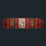 Goanna Dreaming Skateboard. Skateboard<br><div class="desc">Authentic Aboriginal Art Design</div>