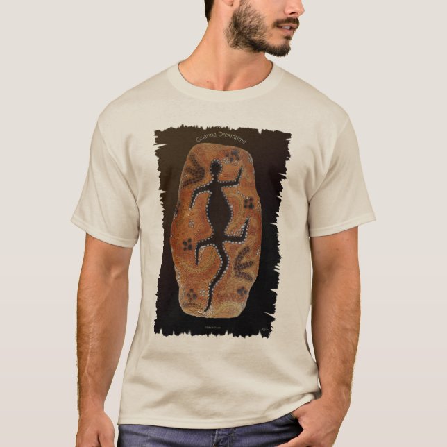 GOANNA DREAMTIME Australian Aboriginal Art T-Shirt (Front)