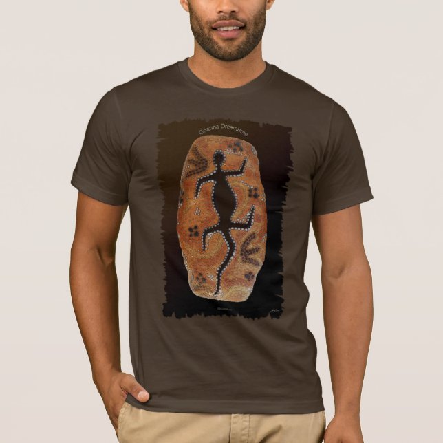 GOANNA DREAMTIME Australian Aboriginal-style Shirt (Front)