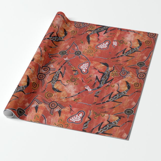 Goanna Territory 2 Wrapping Paper (Unrolled)