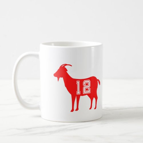 GOAT 12 _ Greatest of All Time No 12 Coffee Mug