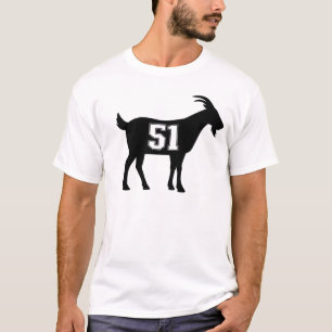 Goat 51 G.O.A.T. Number Fifty One Goat T-Shirt