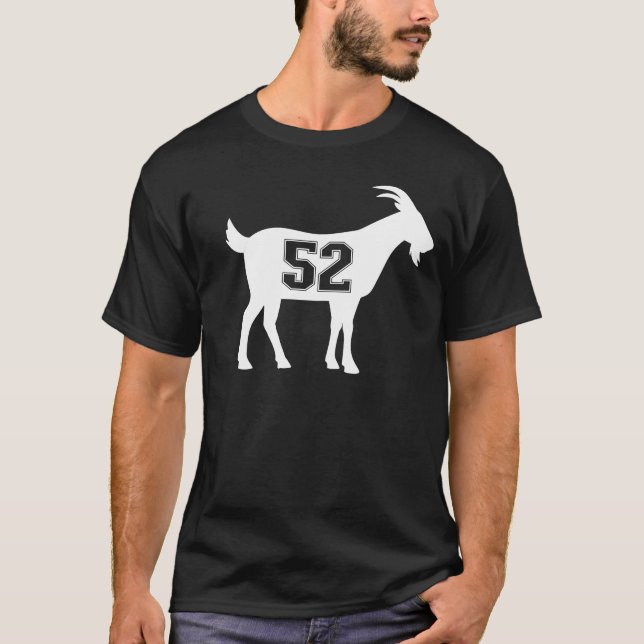 Goat 52 G.O.A.T. Number Fifty Two Goat T-Shirt (Front)