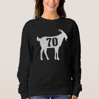 Goat 70 G.O.A.T. Number Seventy Goat Sweatshirt