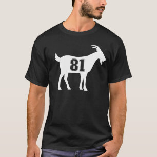 Goat 81 G.O.A.T. Number Eighty One Goat T-Shirt