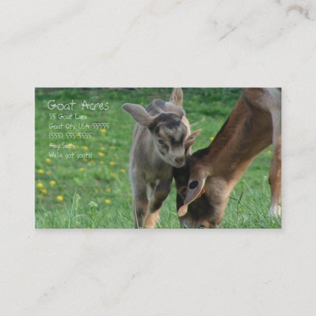 Goat Acres Business Card (Front)