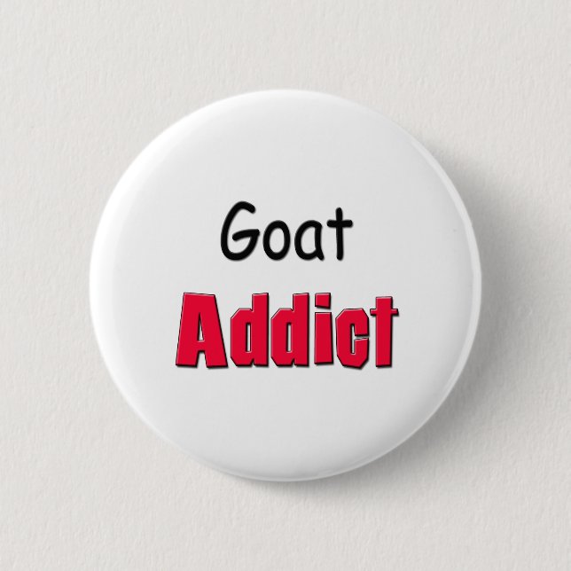 Goat Addict Button (Front)