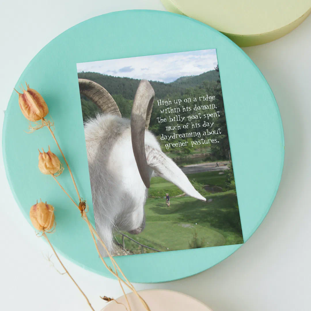 Goat and Greener Pastures Funny Retirement Card (Creator Uploaded)