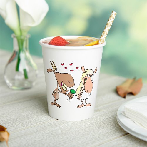 Goat And Sheep In Love Paper Cups