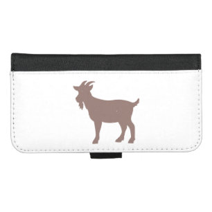 Goat animal farm silhouette iPhone 8/7 plus wallet case