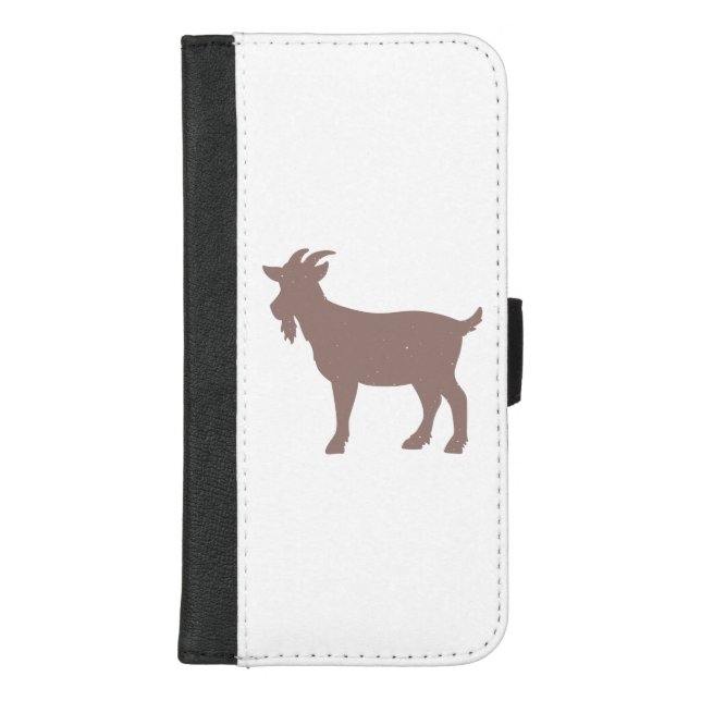 Goat animal farm silhouette iPhone wallet case (Front)