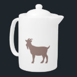 Goat animal farm silhouette teapot<br><div class="desc">goat  animal  pet silhouette  , illustration  farm  wild ,  wildlife  agriculture,   domestic  mammal  white  design,   nature  black  symbol  , cute  natural  shape  rural ,  cattle  hoof  art  cheerful  , cartoon  country  , goat  animal  pet</div>