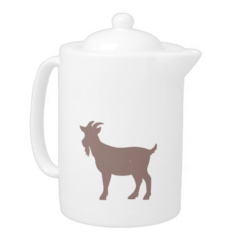 Goat animal farm silhouette teapot