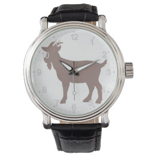Goat animal farm silhouette watch