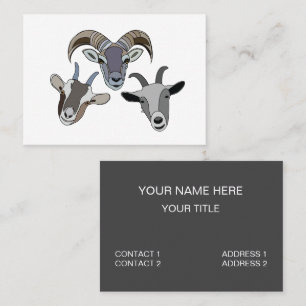 Goat Animal Funny Goat Business Card