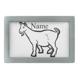 Goat Animal Thunder_Cove Belt Buckle
