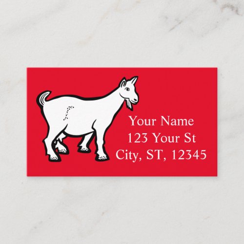 Goat Animal Thunder_Cove Business Card
