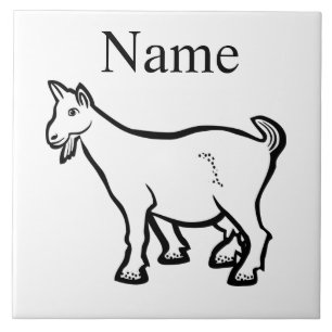 Goat Animal Thunder_Cove Ceramic Tile