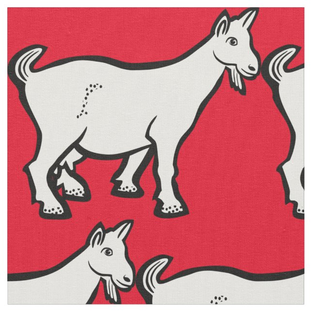 Goat Animal Thunder_Cove Fabric (Close Up)