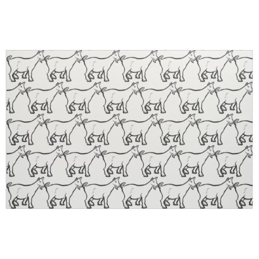 Goat Animal Thunder_Cove  Fabric