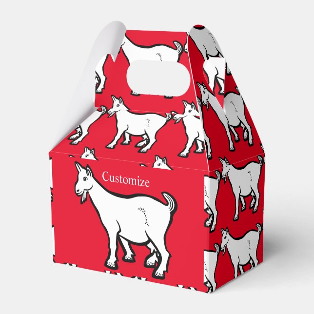 Goat Animal Thunder_Cove Favor Boxes (Front Side)