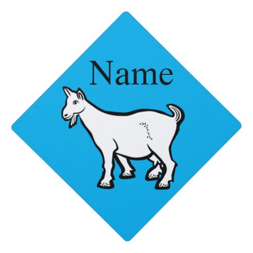 Goat Animal Thunder_Cove  Graduation Cap Topper