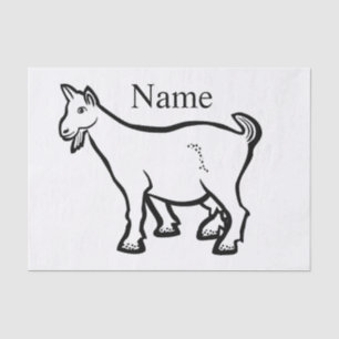 Goat Animal Thunder_Cove Hitch Cover Tissue Paper