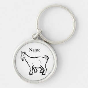 Goat Animal Thunder_Cove  Keychain