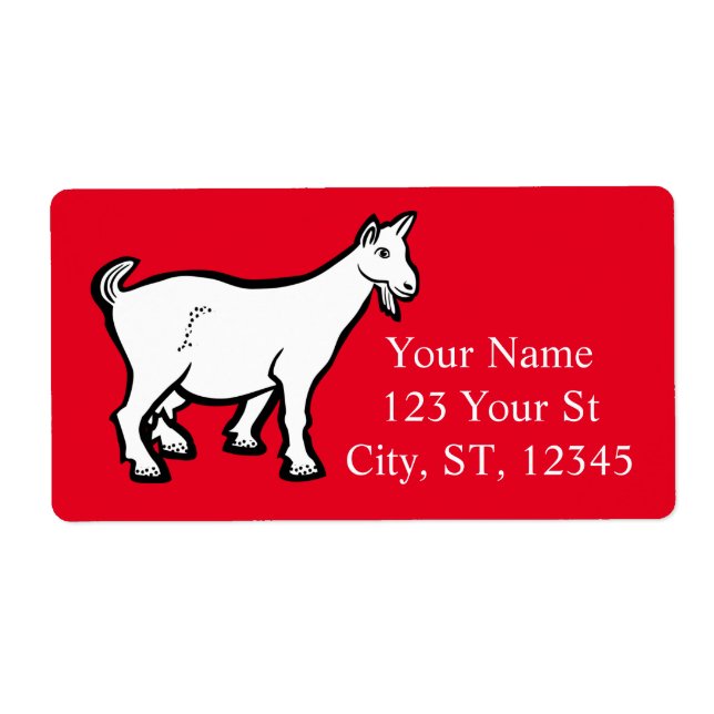 Goat Animal Thunder_Cove  Label (Front)