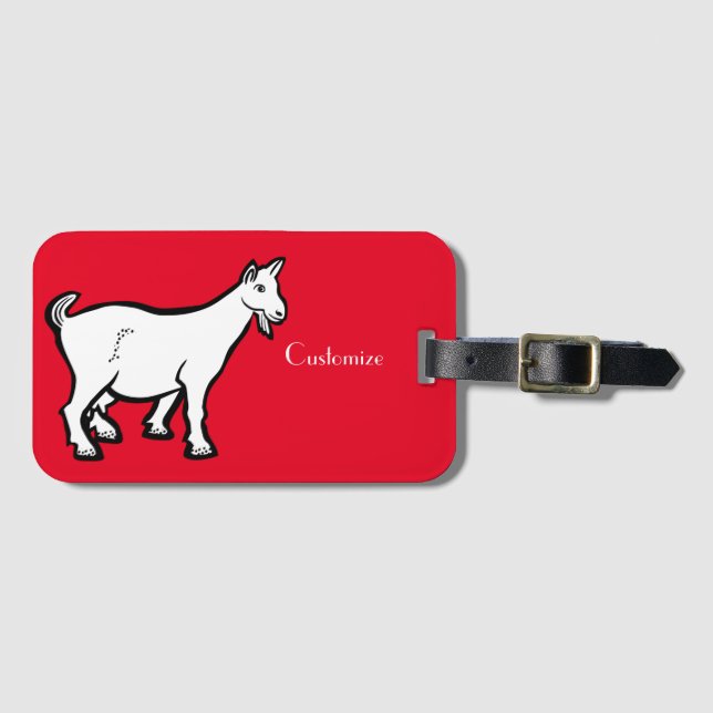 Goat Animal Thunder_Cove   Luggage Tag (Front Horizontal)