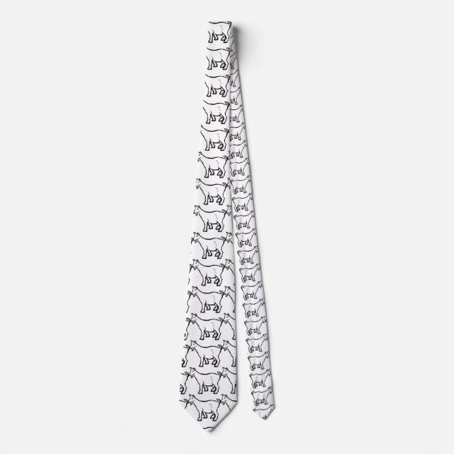 Goat Animal Thunder_Cove Neck Tie (Front)