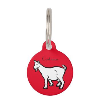 Goat Animal Thunder_cove Pet Id Tag by Thunder_Cove at Zazzle
