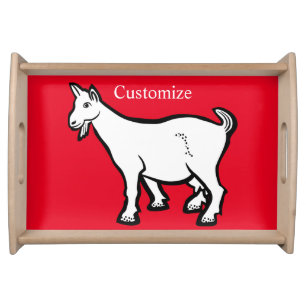 Goat Animal Thunder_Cove Serving Tray