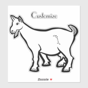 Goat Animal Thunder_Cove Sticker